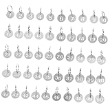 BESPORTBLE Nummerierte Schlüsselanhänger Rund aus Edelstahl 50 Stück Leichtgewichtig mit Gravur als Schlüsselorganizer für Mietobjekte und Fahrradvermietung