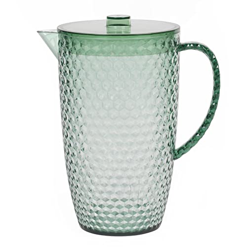 Caraffa Per Salsa In Ceramica Verde Con Manico – 7 Oz (200ml) Per Latte, Tè E Salse, Multiuso