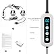7117 Schuhtrockner Elektrisch, UVC Schuhe Lampe Desinfektion,Schuhdeodorants,Schuhdesinfektion,Stiefeltrockner,Schuherfrischer,10W,White Black,1-Paar (7117-XD-11)