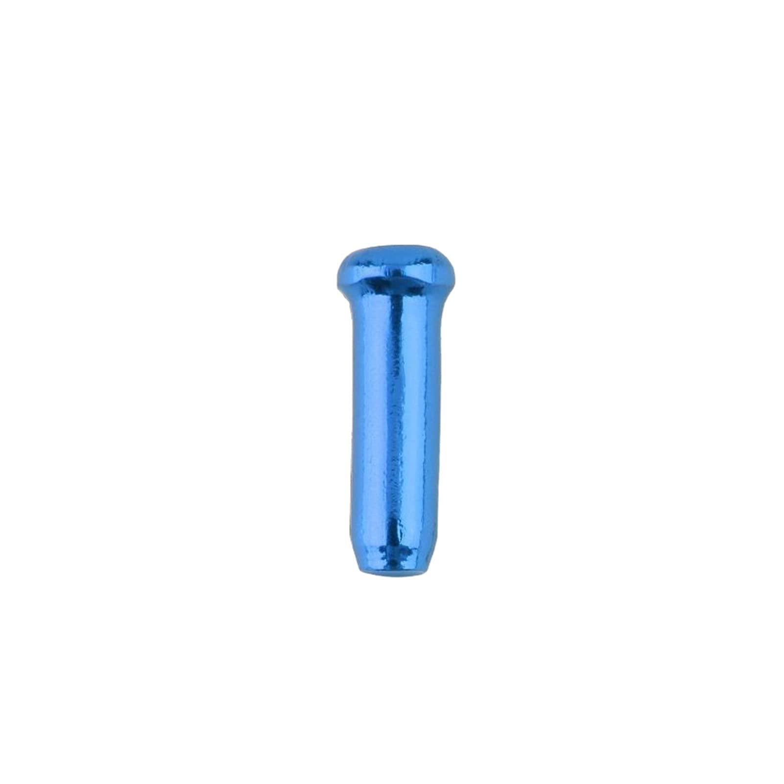 KEXYOAN Bike Cable End Caps 50 Pcs/Lot Bicycle Aluminum Alloy Brake Shifter Inner Tips Crimps Bicycles Derailleur Shift Cables(50pc Blue)