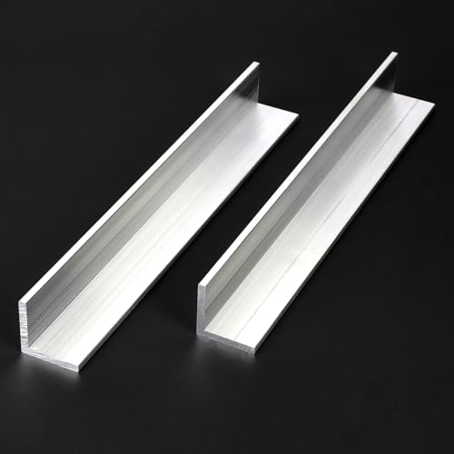 2 PCS 1.5" x 1.5"x 1/5" Aluminum Angle 6061, 13Inch Aluminum Angle Stock, T6511 Mill Stock, 5mm Thick