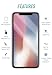 Smartish Screen Protector for iPhone 11 Pro, XS, X - Tuff Sheet - Scratch Resistant Tempered Glass with Alignment Tool - Clear 2-Pack