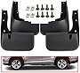 A-Premium Set of 4PCS Mud Flaps Splash Guards Mudguards Mudflaps w/Hardware Compatible with Toyota Highlander 2011 2012 2013, Sport Utility, W/O Fender Flares, Front & Rear (Driver & Passenger Sides)