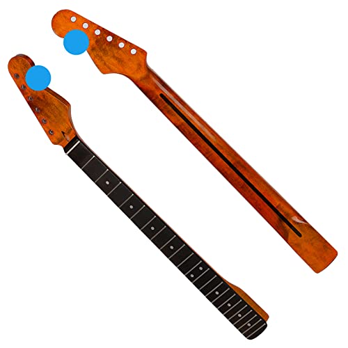 Fannor 22 Fretelectric Guitar Neck Brown Gradient Maple Rosewood Fingerboard 14'' Fingerboard Radius #TOP5