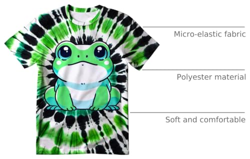 Image of Kids Tie Dye T-Shirt,Children Hippies Senior Tie Dye Tee Tshirt for Boys Girls