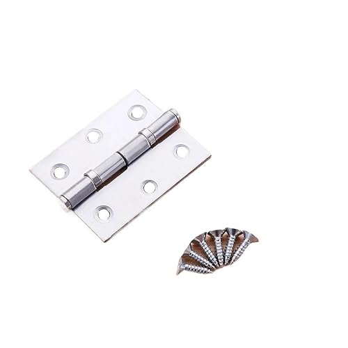 Door Hinges 2 Pcs Stainless Steel Door Hinges Cabinet Doors 2inch .5 Inch 3inch Windows Hinge Wooden Box Sound Suppression(Y S 2PCS)