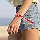 WANDIC 30 Stück Gesundheits-Armbänder aus Polyester mit Schleifenmuster, 5 Stile, verstellbar, für öffentliche Veranstaltungen, 30