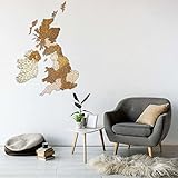 Photo Gallery 68travel mappa in legno delle isole britanniche - regno unito e irlanda - decorazione murale multistrato con macchie naturali - per soggiorno, studio, ufficio regno unito irlanda (97 x 65 cm) Photo Gallery 68travel mappa in legno delle isole britanniche - regno unito e irlanda - decorazione murale multistrato con macchie naturali - per soggiorno, studio, ufficio regno unito irlanda (97 x 65 cm)