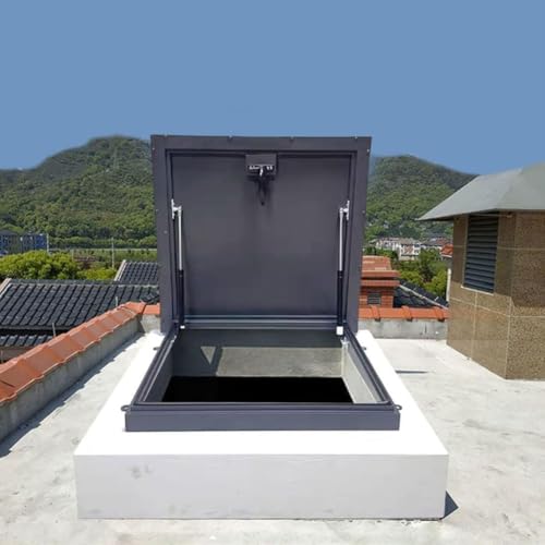 Escotilla de acceso a sótano y sótano de acero galvanizado duradero, resistente a la intemperie, fácil instalación, solución de acceso seguro para renovación y mantenimiento del hogar
