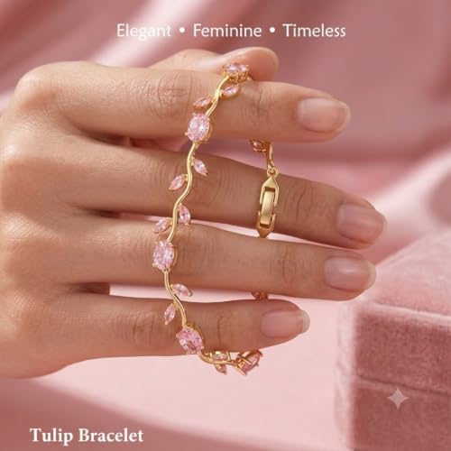 Generic Tulip Bracelet for Women Gold - Image 2