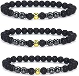 ★ 【Mejora la circulación】 Los imanes de la pulsera pueden atraer más sangre al brazo y la muñeca debido al hierro en la sangre. Este flujo sanguíneo reduce el enrojecimiento y la hinchazón, así como el dolor o la rigidez.