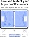 Forvencer Binder Pocket, 4X Regular Capacity, 10 Pack Super Heavyweight Plastic Folders with Tight Closure, Folders with Pockets Side Loading, Binder Organizer, Binder Dividers, Letter Size, Extended