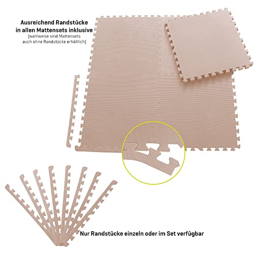 Sporttrend 24® Beschermende mattenset 4-72-delig in zwart en andere kleuren 60x60x1 cm | vloerbeschermingsmat onderlegmat puzzelmat voor fitnessapparaten sporttoestellen trainingsapparaten - Afbeelding 6