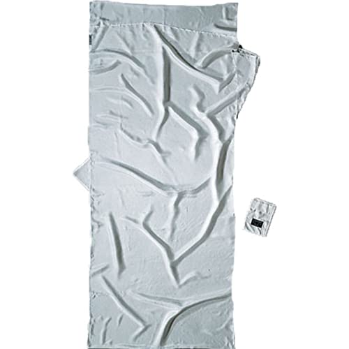 Cocoon Summer Rectangular Silk Sleeping Bag for 2 Person, 210 x 88 cm, White