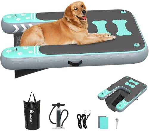 Inflatable Dog Boat Ramp for D...