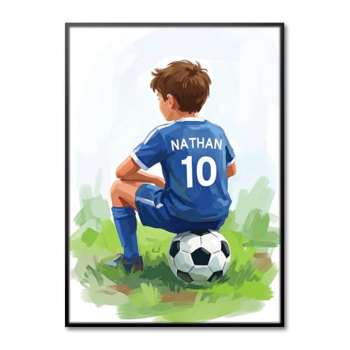 Custom Soccer Jersey Name Wall Art
