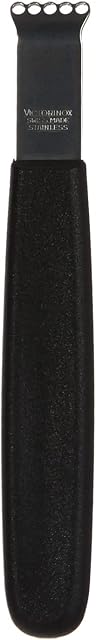 Victorinox Lemon Zester with Nylon-Handle, Stainless Steel, Black, 4 x 5 x 5 cm