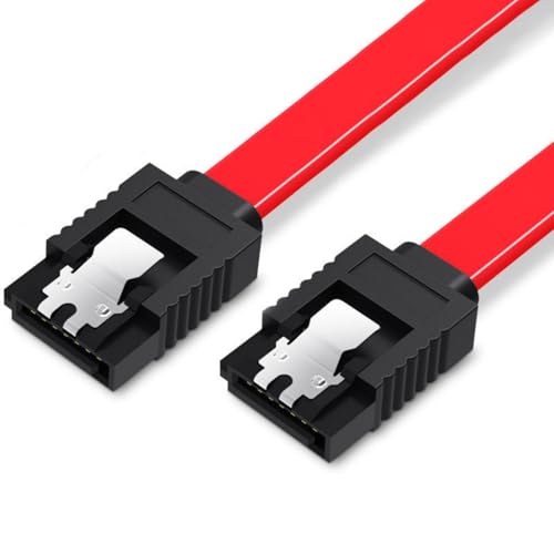 Cable SATA 3.0 corto con conectores angulados y pestillos seguros miniatura 6