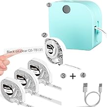 Phomemo Label Maker Machine P12 Label Maker Machine with Tape, Label Makers Compatible with Fabric Iron-on Labels for Clothing, Bluetooth Portable Label Printer Perfect for Home, Office, School