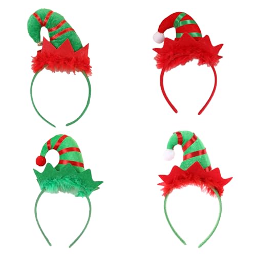 Chapeau d'elfe sur bandeau de Noël pour animer vos repas de réveillon