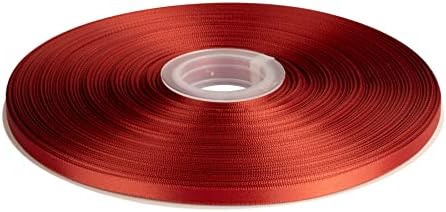 Double Faced Satin Ribbon, 6mm X 91M, Solid Polyester Ribbon for Gift Wrapping, Crafts, Wedding Party Ceremony Decoration, Floral Arrangement, Sewing (Black)