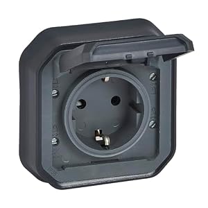 Legrand – LEGRAND, Plexo New Aufsatz für Feuchtraum-Steckdose, Schuko-