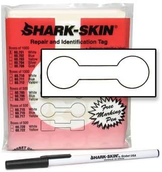 1,000 Pack Shark-skin Jewelry Repair and Identification Tags White 60.701