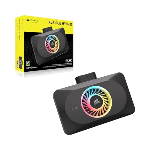 CORSAIR XG3 RGB Hybrid GPU Water Block – Hybrid Custom Cooling, Compatible with 5080, 5070 Ti, & 5070 GPUs, 18 Addressable RGB LEDs, iCUE Link Connectivity, Built-in Temperature Sensor – Black by Corsair - Image 8