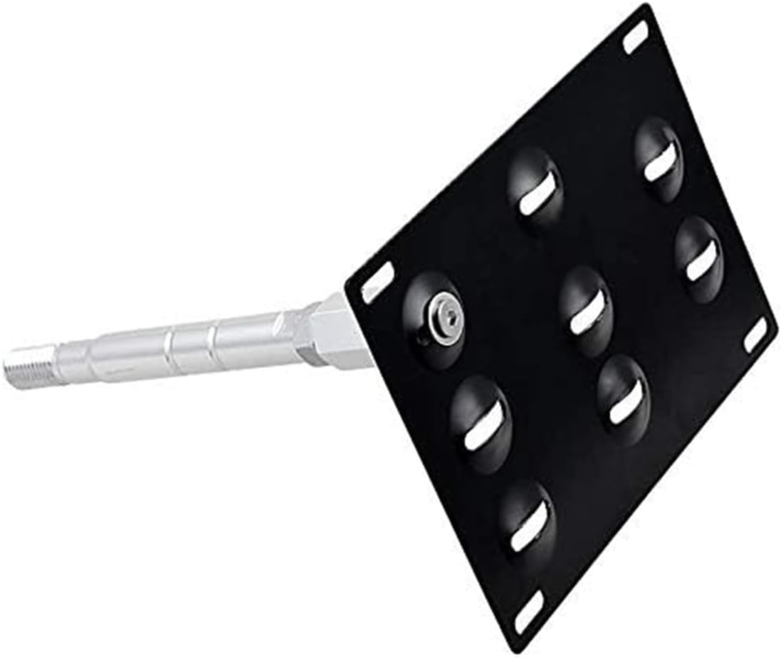 Tow Hook License Plate Mount Relocator Bracket, No Drill Front Bumper License Plate Holder for Subaru BRZ WRX STi Forester Impreza for Scion FRS for Toyota 86 (Style 1)