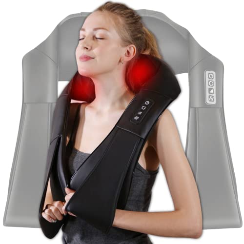 Appareil Massage Dos Et Nuque Pour le Bureau ou Domicile Masseur Shiatsu Chauffant Massage Cervicales Et Cou Masseur Cervical Masseurs électriques Pour Les Pieds Appareil De Massage Electrique