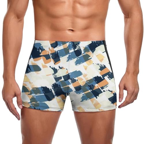 Swim briefs jaune homme boxer extensible séchage rapide