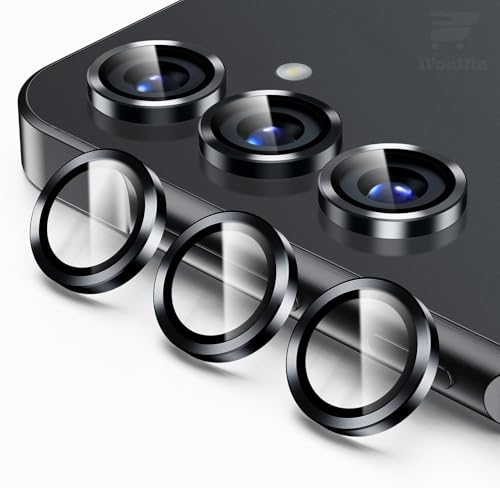 Image of WonRia Pack 3 - Camera Lens Protector Ring for Samsung Galaxy S26 5G Camera Aluminum Alloy Rings, Ultra-HD Metal Frame- Black