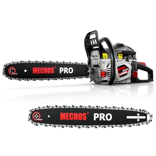 62cc 20 & 24 Inch Gas Chainsaw for Tree Cutting, Firewood, Logging