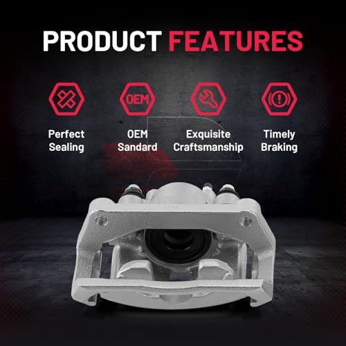 Image of BDFHYK 2pcs Rear Disc Brake Caliper Assembly with Bracket Compatible with Chrysler Aspen 2007-2009 4.7L V8,Compatible with Dodge Durango /Ram 1500 2002-2010,Compatible with Ram 1500 2011-2018