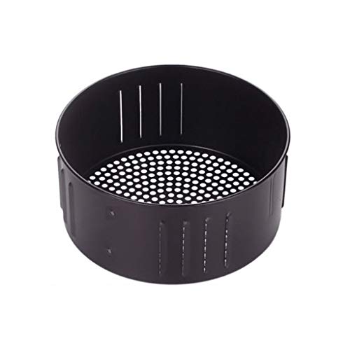 YILIANLIN 2.6L 3.5L Non-stick Air Fryer Basket Baking Drain Oil Frying Accessories Kitchenware Air Fryer Basket Replacement Power Air Fryer Xl, Black