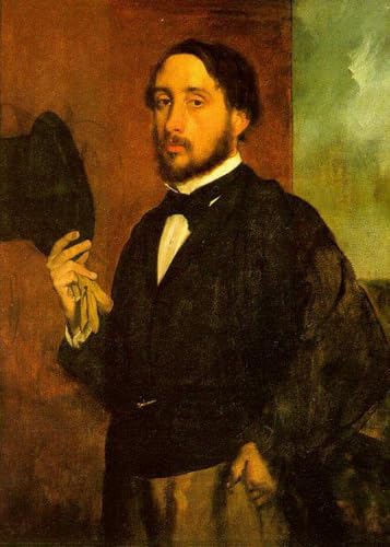 Art à l'huile Edgar Degas pour sublimer votre salon avec un autoportrait