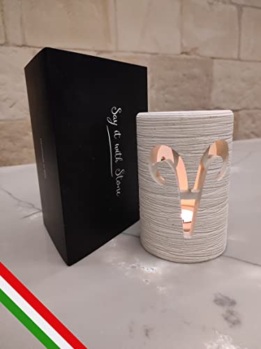 2In1 Aries Handmade Candles & Holders & Led Lantern Incl Gift Box & Message Card - Dad Fathers Day Gifts From Wife Teacher Appreciation Birthday Gifts For Women Girlfriend Brother 50Th Thank You Mom #TOP5
