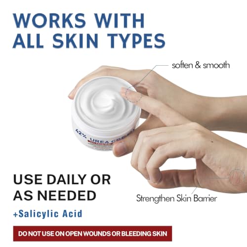 OUKEYA Urea Creme 42% mit 2% Salicylsäure, Fusscreme Feuchtigkeit & Reparatur für Trockene, Füße, Fersen, Knie, Urea Handcreme für Hände… – Ansicht 6