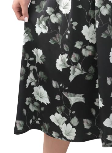 Image of VFSHOW Womens Work Business Casual Church Pockets Belted A-Line Midi Dress