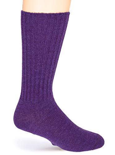 Image of WARRIOR ALPACA SOCKS - Ribbed Casual Everyday Alpaca Wool Crew Socks For Men And Women