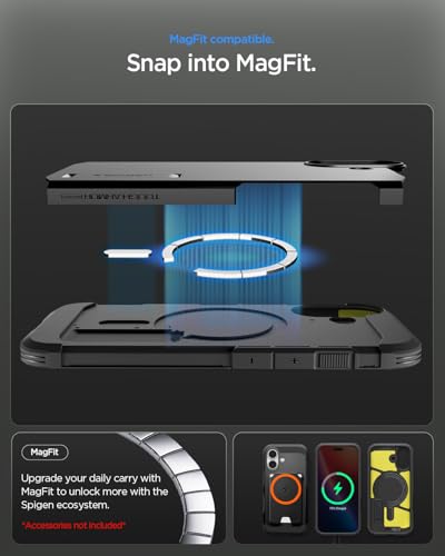 Image of Spigen Tough Armor MagFit for iPhone 17 Case, Black