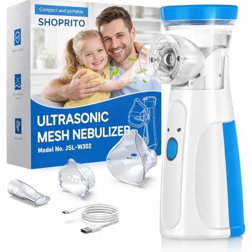 Image of Portable Mesh Nebulizer Machine for Kids & Adults (2026) | Wireless, Dual Power, Auto Shut Off, Ultrasonic Nebulizer Machine