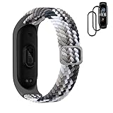 ⌚【Perfectamente Compatibles】Hecho a medida para Xiaomi Mi Band 6/5. Fácil de usar y ajustar.El paquete contiene 1 pulseras de ​moda reemplazables para Xiaomi Mi Band 6 / 5 y 2 pulseras TPU Protector Pantalla para Xiaomi Mi Banda 6/5.