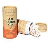 All Better Co. The Better Bandage - Organic Bamboo, Hypoallergenic, Earth-Friendly Adhesive - Pack of 25