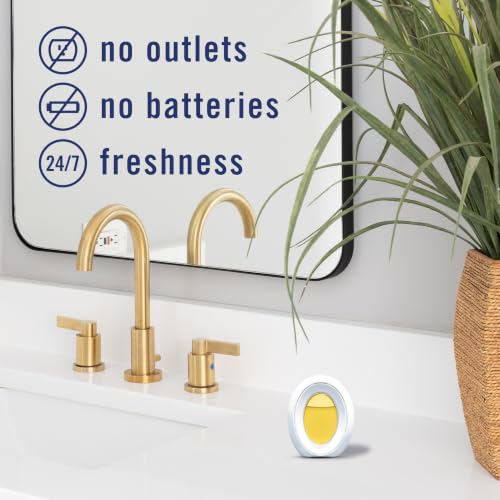 Image of Febreze Odor-Fighting Bathroom Air Freshener for Small Spaces, Pumpkin Roll Scent, 4 Count
