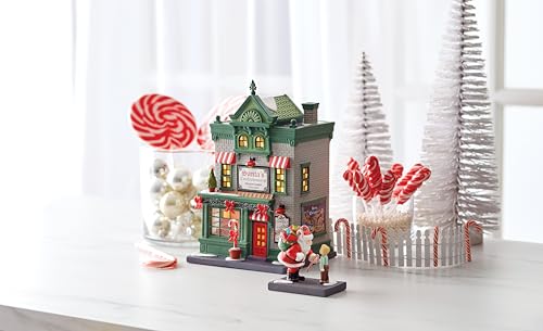 Department 56 6013403 Christmas In The City Village Accessories Sharing The Sweetness Santa Figurine- Hand Crafted Porcelain Mini Figurines Christmas Village Home Decor Collection thumb #6