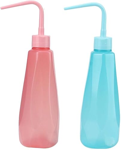 Ita Nest - 2 botellas de agua para plantas de flores y suculentas, 16.2fl oz, con boquillas curvadas