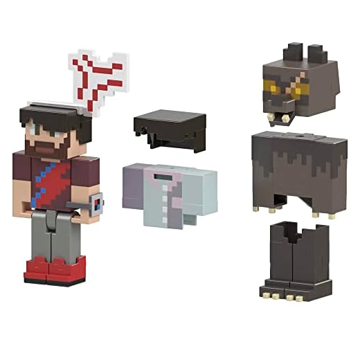 Mattel Minecraft Creator Series Rugarou y Vena de la ira Pack 2 figuras de acción con accesorios, juguete +6 años (HNW10)