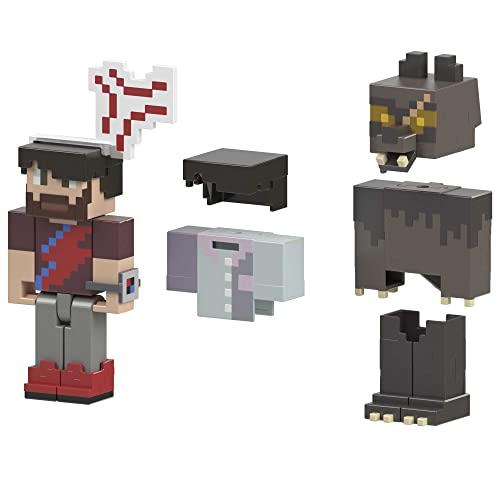 Mattel Minecraft Minecraft Game, Rougarou and Anger Vein, Creator Series Action Figures and Accessories Expansion Pack