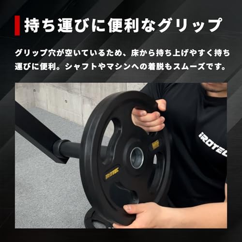 iROTEC オールラバーオリンピックプレート 20kg